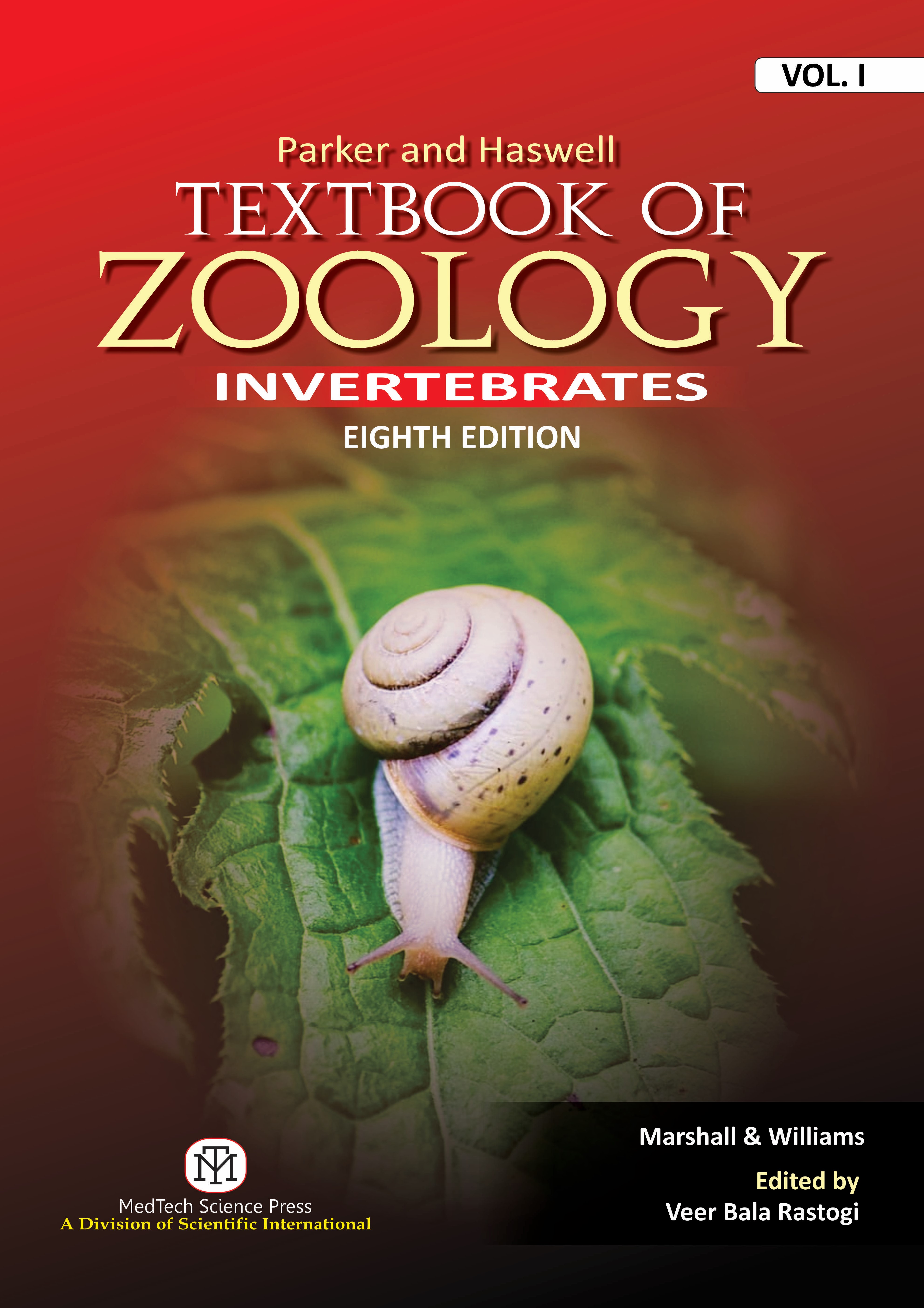 Parker And Haswell Textbook Of Zoology :Invertebrates,8/Ed, Vol. I {Pb}